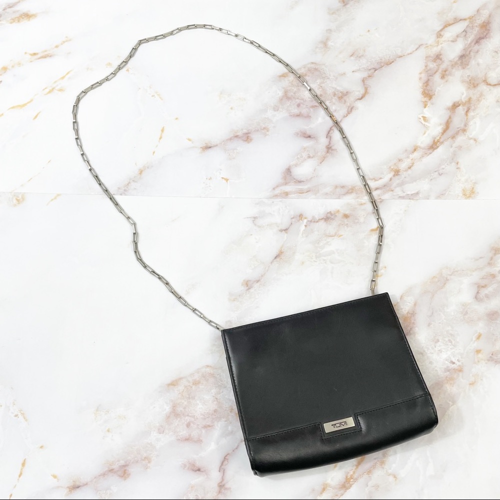 TUMI Leather Shoulder Bag/Clutch/Crossbody Bag 6x9